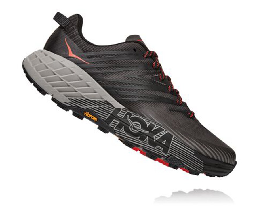 Zapatillas Trail Hoka One One Hombre - Speedgoat 4 - Negras - FNE967324